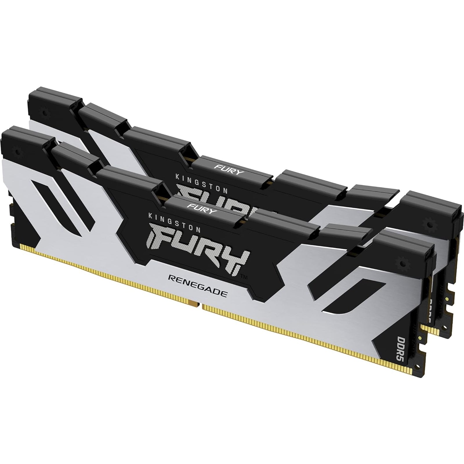 Kingston FURY Renegade KF564C32RSK2-64 64GB (32GB x2) DDR5 6400MT/s Silver/Black DIMM, AMD EXPO Certified Kingston FURY Renegade KF564C32RSK2-64 64GB (32GB x2) DDR5 6400MT/s Silver/Black DIMM, AMD EXPO Certified
